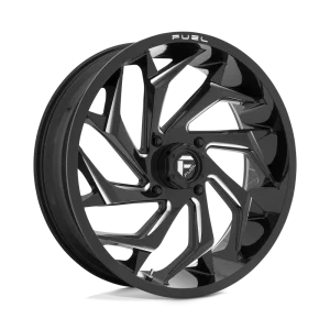 Fuel UTV – D753 REACTION – Black – 18″x7″ 13mm – Summer Wheels – D7531870A644